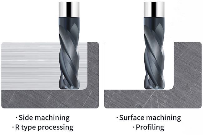 Ball Nose Carbide End Milling Cutters Diamond Coating For Graphite ...