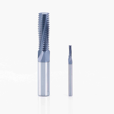 Composite Coating Carbide Thread Milling Cutter  Multiple Teeth For Hard Material