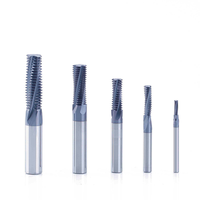 Composite Coating Carbide Thread Milling Cutter  Multiple Teeth For Hard Material