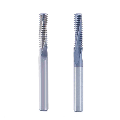 Multi-Teeth Thread Carbide End Milling Cutters No Coating For Low Hardness Material