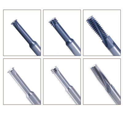 Various Kinds Teeth Thread Carbide End Milling Cutters With Composite Coating