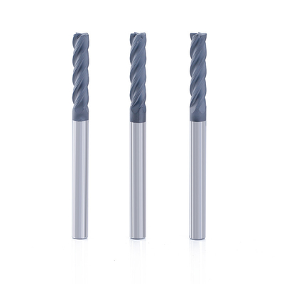 Diamond Coating Carbide Flat End Milling Cutter For Graphite Processing