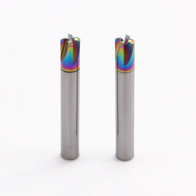 2F-4F Carbide End Milling Cutters With Customized Helix Angle DLC Coating For Alu