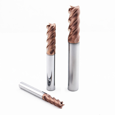 High Wear Resistance Composite Coating End Mill Cutter Carbide For Hard Material Processing