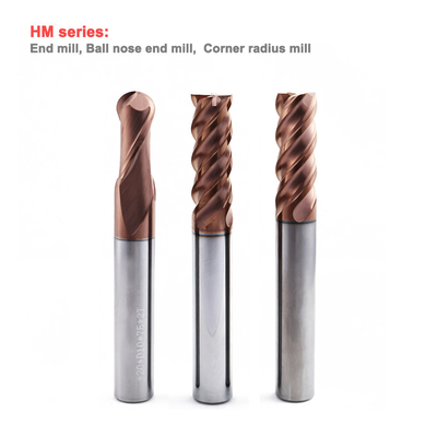 High Wear Resistance Composite Coating End Mill Cutter Carbide For Hard Material Processing