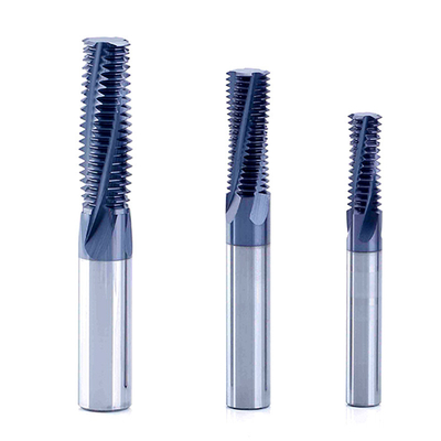 Multiple Teeth Precision Thread Milling 12mm End Mill Cutter With Composite Coating