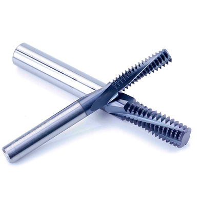 Multiple Teeth Precision Thread Milling 12mm End Mill Cutter With Composite Coating