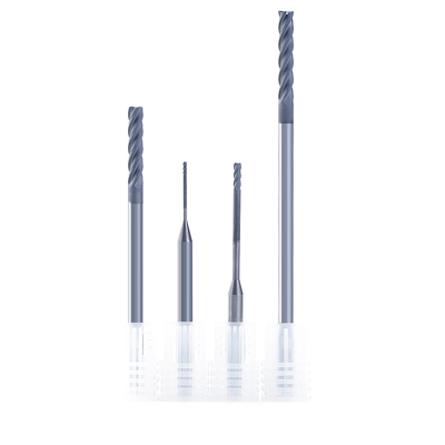 Diamond Coated Carbide Flat Face End Mill for Graphite Machining