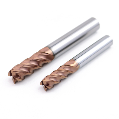Tungsten Carbide Milling Insert 4 Flute for HRC60 Steel AlTiN Coating