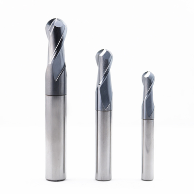 2 Flute Carbide Ball End Mill ALCRN Coating for 45HRC Steel
