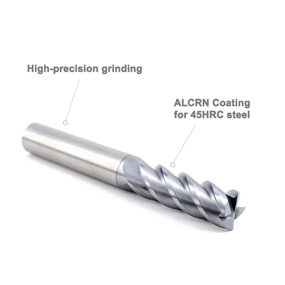 8mm Carbide Flat End Mill 4 Flutes for Metal Milling