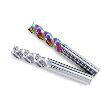 Carbide 3-Flute DLC Coated End Mill for Aluminum and Copper
